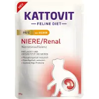 Kattovit 10 x 85 g Niere/Renal Paté kana kissan märkäruoka