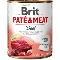 Brit Paté & Meat with Beef, Koiran märkäruoka, Adult, Viljaton, 800 g
