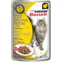 Benek 28x 85g Super fileet kastikkeessa kalkkuna kissan märkäruoka