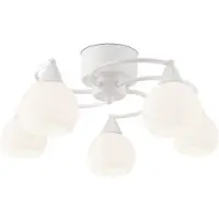 Sessak KATTOVALAISIN SESSAK IRIS 5-OSAINEN VALKOINEN HALKAISIJA 50CM 5X40W