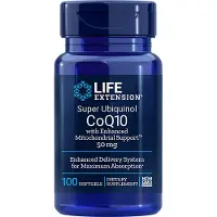 Life Extension , Super Ubiquinol CoQ10 with Enhanced Mitochondrial Support, 50 mg, 100 Softgels