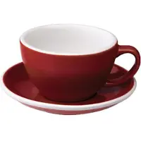 Loveramics Café Latte kuppi ja lautanen Egg Red, 300ml