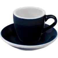 Loveramics Espresso kuppi ja lautanen Egg Denim, 80 ml