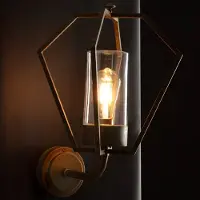 MORETTI Luce Ulkoseinävalaisin Gemstone, himmennettävä, Pronssi/messinki, Messinki, Vintage