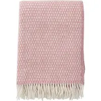Klippan Yllefabrik Knut huopa 130x200 Cm Pinkki - Huovat & Peitteet Villa Vaaleanpunainen - 209208