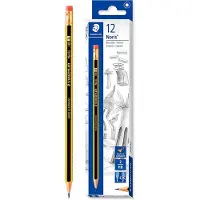 Staedtler Noris, HB, Musta, Keltainen, PEFC, 2 mm, 12 kpl, Saksa (122-HB)