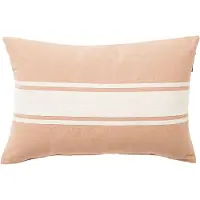 Lexington Embroidery Center Striped Linen/Cott 60X40 Pillow - Beige - 40X60CM