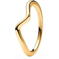 Pandora Wave 14K Gold-Plated Ring - Gold - 56