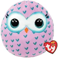 TY Squishy Beanies WINKS - owl squish 25cm