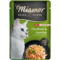 Miamor 24x100g Feine Filets in Sauce tonnikala & kasvikset