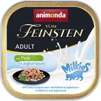 Animonda Vom Feinsten 32x100g Adult Milkies kalkkuna jogurttikastikkeessa kissan märkäruoka