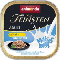 Animonda Vom Feinsten 32x100g Adult Milkies kana maitokastikkeessa kissan märkäruoka