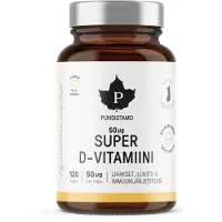 Puhdistamo D-vitamiinikapseli 50 mq 120 kpl