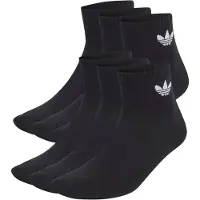Adidas 1/4 Socks 6P - Black - 40-42