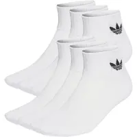 Adidas Originals 1/4 Socks 6P - White - 43-45