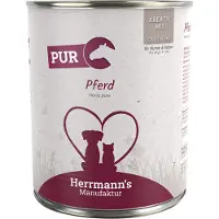 Herrmann's 6x800g Pure Meat hevonen koiran märkäruoka