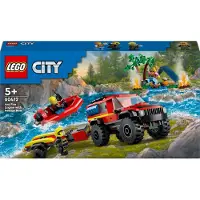 LEGO CITY 60412 Maastopaloauto veneellä
