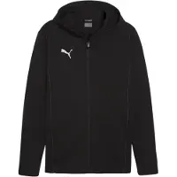 Puma Huppari Teamfinal Casuals Full Zip - Musta/hopea, koko Medium