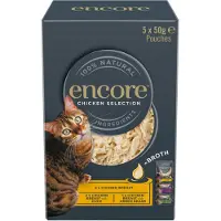 Encore 10x 50g Cat Pouch liemessä kanalajitelma kissan märkäruoka