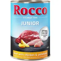 Rocco 12x400g Junior nauta & kana + peruna koiranruoka