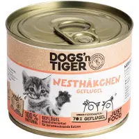 Dogs'n Tiger 12x200g Junior Cat siipikarja kissan märkäruoka