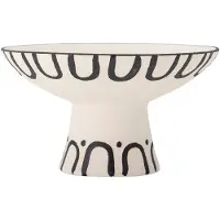 Bloomingville Mayotte Pedestal Bowl - Multi/patterned - H15CM