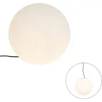 QAZQA Moderni ulkovalaisin valkoinen 45 cm IP65 - Nura