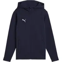 Puma Huppari Teamfinal Casuals Full Zip - Navy/hopea Lapset, koko 164 cm