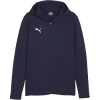 Puma Huppari Teamfinal Casuals Full Zip - Navy/hopea, koko Large