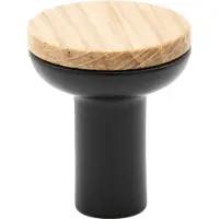 Beslag Design Bis Nuppi Ø24 Mm Oak/ - Nupit ja ovenkahvat Sinkki Musta - 370133-11