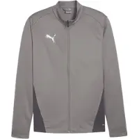 Puma Treenitakki 'Team Goal' tummanharmaa / valkoinen