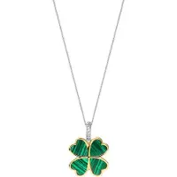 Ti sento malachite neliapila riipus 6821MA