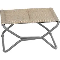 Lafuma NEXT Js Footstool Bec Toile Porteuse/Tube Acier moka