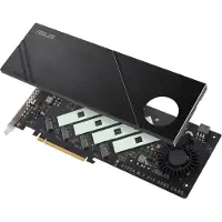 Asus Hyper M.2 x16 Gen5 Card, PCIe, M.2, PCIe 5.0, musta, PC, Aktiivinen
