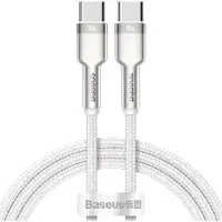 Baseus Cafule USB-C - USB-C -kaapeli, 100W, 1m (valkoinen)