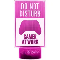MaxCustom 3D Yölamppu - Do Not Disturb, Gamer at Work