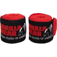 Gorilla wear Boxing Hand Wraps, Red, 4 m