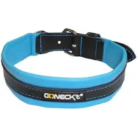 Annan Tillverkare Coneck't Dog Collar Every Day Life Leather - Blue (Size: Small)