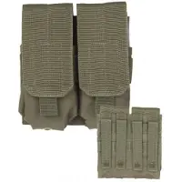 Mil-Tec Magazine Pouch M4/M16 Double (Color: Olive)