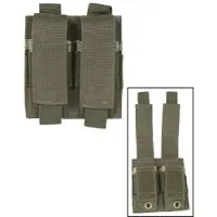 Mil-Tec Double Pistol Magazine Pouch MOLLE (Color: Olive)