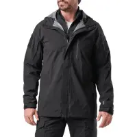 5.11 Tactical Force Rainshell Jacket (Color: Black, Size: 3XL)