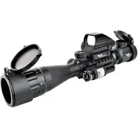 JS-Tactical 3-9x40mm Zoom Scope with Red Dot Laser