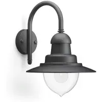 Philips myGarden Raindrop ulkoseinävalaisin 60W E27 (ei sisällä lamppua), Seinävalaistus ulkotiloihin, Musta, Alumiini, Synteettinen, IP44, Puutarh...