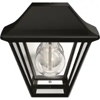 Philips myGarden Alpenglow ulkoseinävalaisin 42W E27 (ei sisällä lamppua), Seinävalaistus ulkotiloihin, Musta, Metalli, IP44, Patio, Puutarha, II