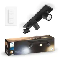 Philips Hue WA Runner Triple kohdevalaisin, musta + himmennin