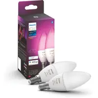 Philips Hue White and color Ambiance Kynttilälamppu E14-älylamppu 2 kpl