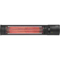 Eurom Golden 1500 Shadow infrapuna-ulkolämmitin terassille 1500 W IP65, kaukosäädin, jopa 20 m², musta