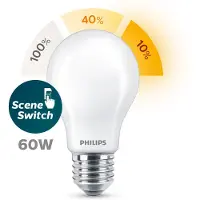 Philips SceneSwitch 806 lm LED-älylamppu sisäänrakennetulla himmennystoiminnolla, E27-kantaan