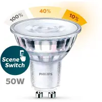 Philips SceneSwitch LED-lamppu, sisäänrakennetulla himmennystoiminnolla, GU10, 355 lm