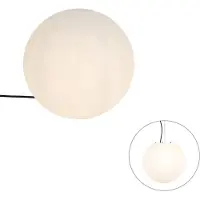 QAZQA Moderni ulkovalaisin valkoinen 35 cm IP65 - Nura